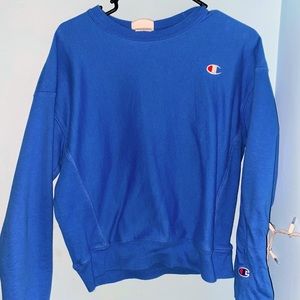 blue champion crewneck